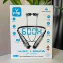 FRB N-26 Wireless Bluetooth 5.4 Neckband Earphone - 600 Hours Standby | Low Latency Gaming Mode, Digital Battery Display, 4 Voice Changer, Magnetic On/Off & Type-C Fast Charging Metal Earbuds