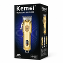 Kemei KM-223 Professional Zero-Gap Hair & Beard Trimmer for Men – High-Speed Motor, 2 Hrs Cordless Runtime with 5+ Guard Combs