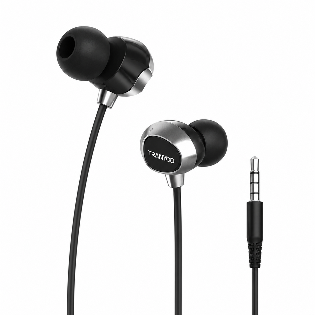 Tranyoo T-R9 Music Stereo In-Ear Earphone | HD Sound Quality, 10mm Omni Driver, Built-in Mic & Ergonomic Comfortable Fit
