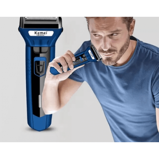 Kemei KM-6330 3-in-1 Rechargeable Hair Trimmer, Electric Shaver & Nose Clipper Grooming Kit For Men – Universal Voltage, 60 Min Runtime