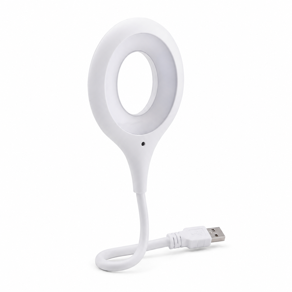 "USB Smart Voice Control LED Light - Offline Voice Activated, 360° Flexible Plug & Play Reading Lamp for Laptop, Power Bank & Bedside (No WiFi Needed)"