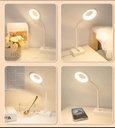 "USB Smart Voice Control LED Light - Offline Voice Activated, 360° Flexible Plug & Play Reading Lamp for Laptop, Power Bank & Bedside (No WiFi Needed)"