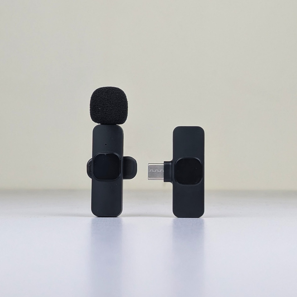 K8 Wireless Microphone for YouTube Vlogging, Video Recording Online Classes with Noise Cancellation Mic Supports (Type  C)