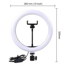 6 Fit Tripod Stand +10" Ring Light + K9 Microphone Combo
