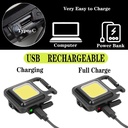 Multi-functional Outdoor Keychain Light with 800Lm COB and 3 Lighting Modes, for Camping, Hiking and Emergencies