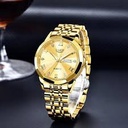Butter Fly Lock OLEVS 9931G New Exclusive Design Quartz Watch for Men Golden