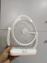 JOYKALY YG-729 Portable Rechargeable LED Light AC/AD Electronic Fan with 6" inches High Speed Blade