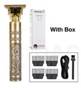 Rechargeable Vintage T9 Hair Clipper & Beard Trimmer | Cordless Stainless Steel Men's Grooming Kit with USB Charging