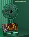 Folding Rechargeable Desk Fan, 3 Speeds Adjustable Height Table Fan with Timer, 2000mAh Rechargeable USB Charging for Home Office Travel