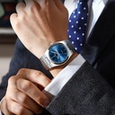 POEDAGAR 930 Men's New Luxury Luminous Date Week Stainless Steel Quartz Watch For Men (Butterfly Lock)