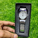 POEDAGAR 930 Men's New Luxury Luminous Date Week Stainless Steel Quartz Watch For Men (Butterfly Lock)