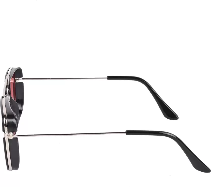 UV Protection Rectangular Sunglasses (Free Size)  (For Men & Women, Red)