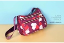 Korean sports travel shoulder bag (Light Maroon)