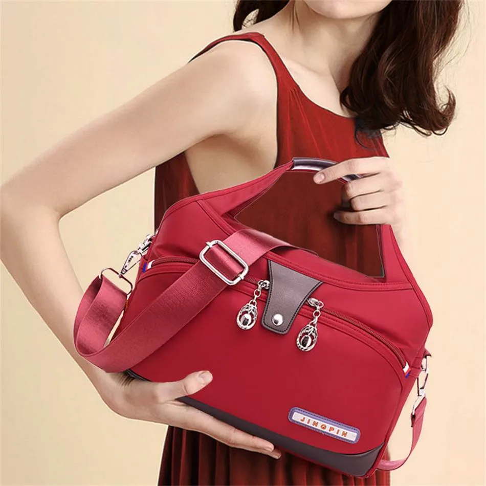 Large Capacity Waterproof Anti-theft Fashion (maroon)
