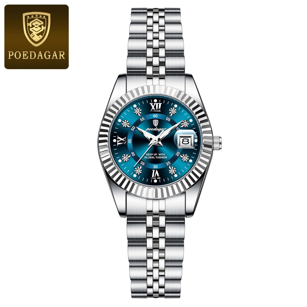Poedagar 910 Model Fashion Watch for Men (Butterfly Lock)