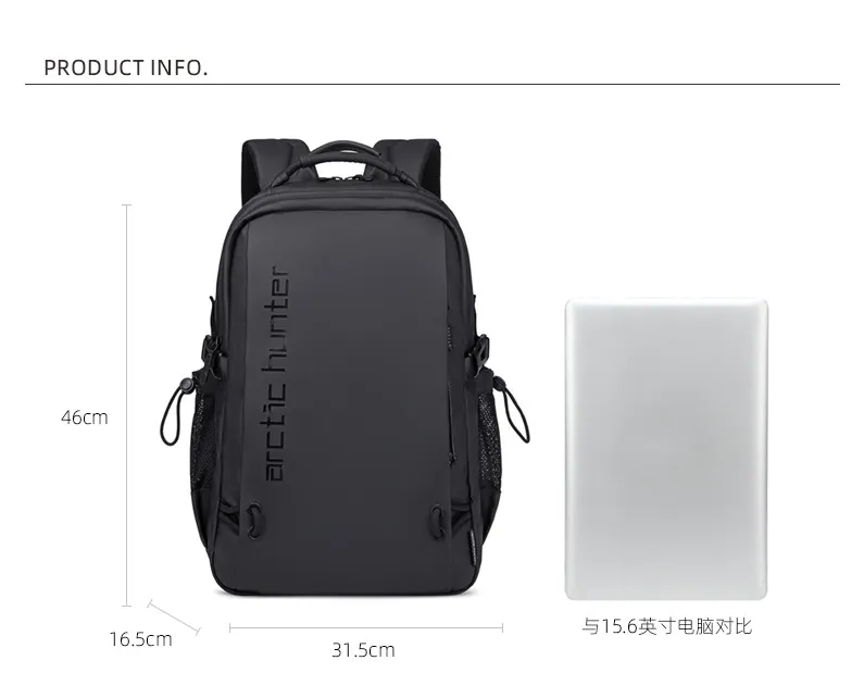 Arctic Hunter BackPack Waterproof  Black