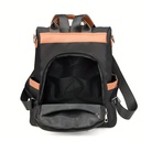 Women Large Capacity Outdoor Tote Bag ( Orrange/ black)