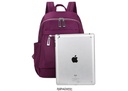 Nylon Backpack Durable Waterproof Casual Shoulder Bag (purple)
