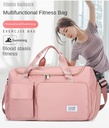 Fashionable Large Capacity Travel & Gym Bag - Pink