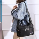 Large Capacity Waterproof Anti-theft Fashion (black)