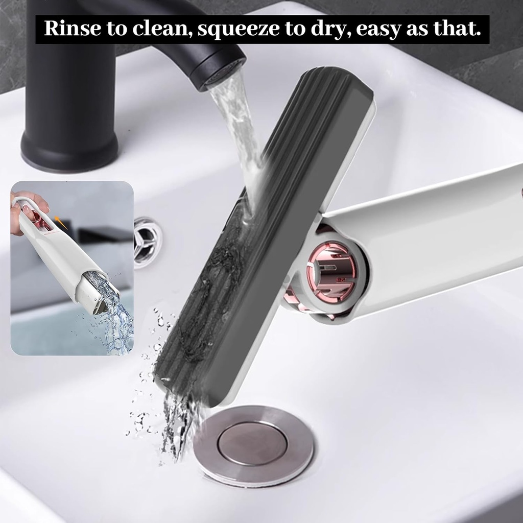 Mini Mop Powerful Squeeze  Folding Home Cleaning Mops