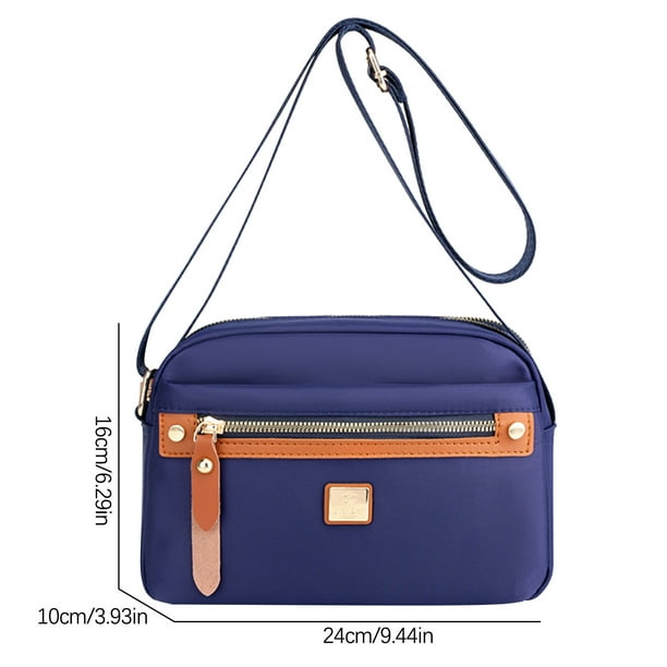 Nylon Fashion Cross-body Bag Lightweight Portable Shoulder Bag (Royal blue)