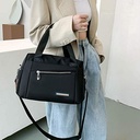 Luxury Bag Waterproof Nylon Shoulder Ladies Travel Crossbody (Black )