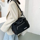 Luxury Bag Waterproof Nylon Shoulder Ladies Travel Crossbody (Black )