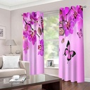 2 Piece 3D Print Premium curtain