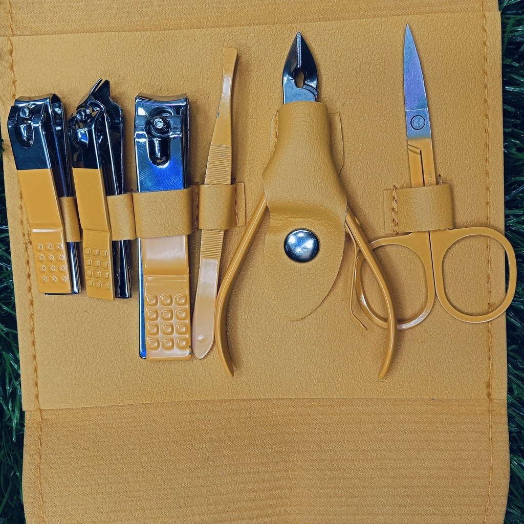 Professional Blue Stainless Steel Nail Clipper Kit & Manicure Set – Multi-Functional Travel Grooming Pedicure Tools for Hand, Foot & Facial Care
