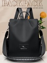 New Texture Oxford Cloth Women’s Backpack(Black)
