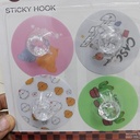 4PCS Punch-free Crystal Drawer Handle Diamond Shape Self-Adhesive Acrylic Knobs Cabinet Wardrobe Furniture Pulls Hanger Hooks