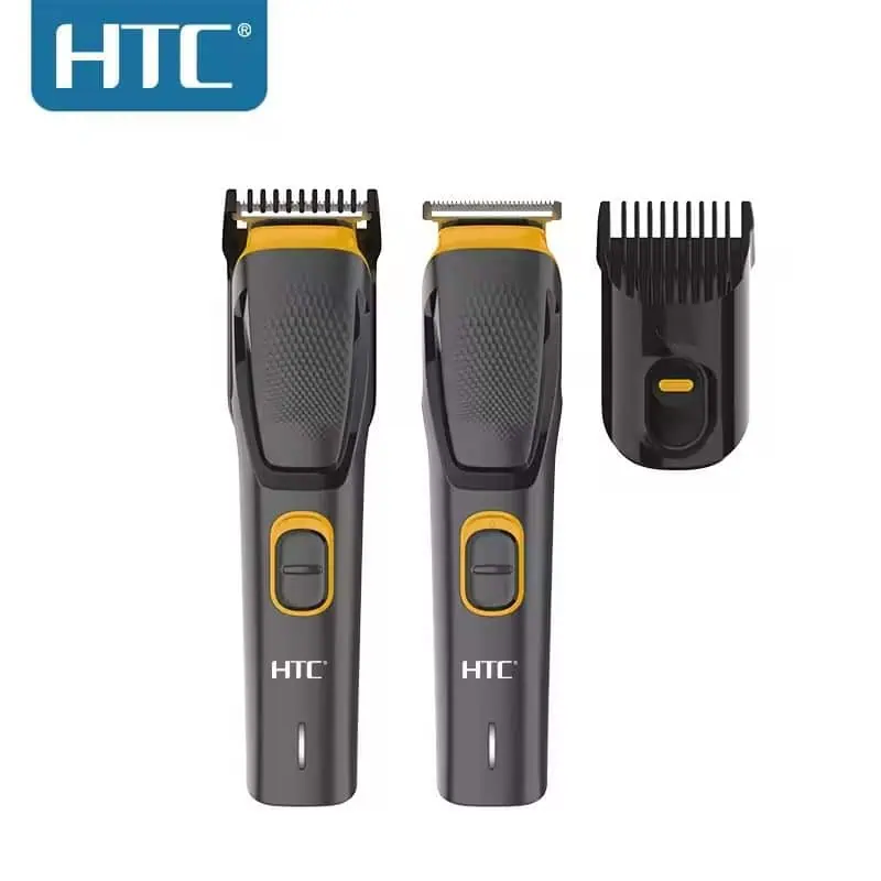 Original HTC AT-509 Rechargeable Hair & Beard Trimmer | Unisex Body Grooming Kit with 5 Length Settings & 45 Min Runtime