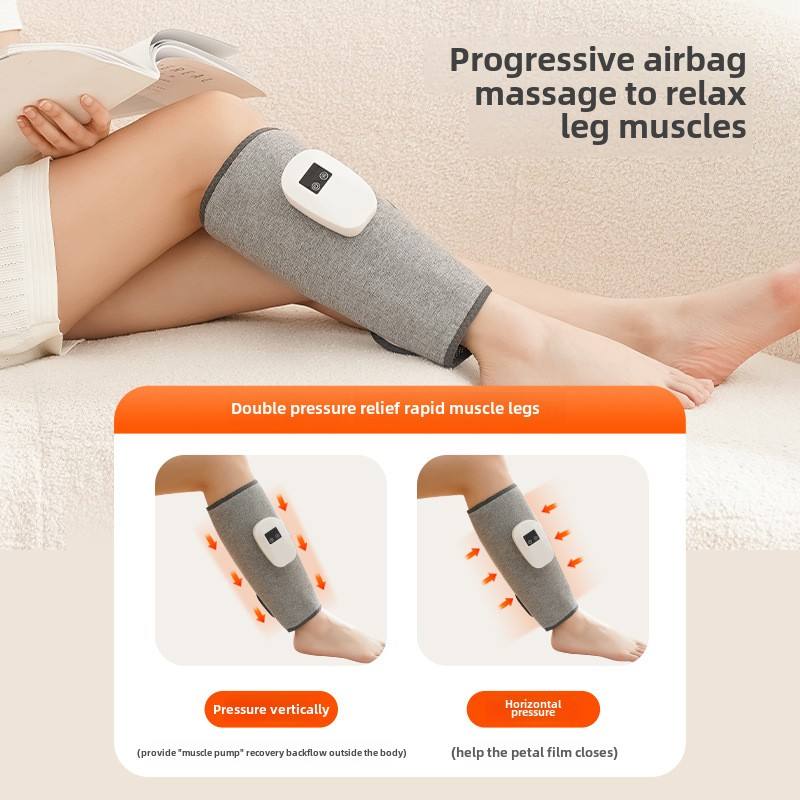 Leg Massager for Circulation and Pain Relief, Calf Air Compression Massager with Heat