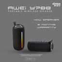 Awei Y788 LED Flashing Soundbar Bluetooth Speaker  (Six Month Warrenty )