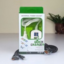 6-in-1 Charging Solution: 6U Multi-Port Charger with 3-in-1 Fast Cable