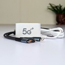 6-in-1 Charging Solution: 6U Multi-Port Charger with 3-in-1 Fast Cable