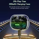 Awei T52 ANC TWS Wireless Earbuds Colorful Breathing Light Headphones