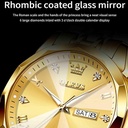 Butter Fly Lock OLEVS 9931G New Exclusive Design Quartz Watch for Men Golden