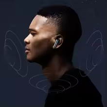 Awei T52 ANC TWS Wireless Earbuds Colorful Breathing Light Headphones