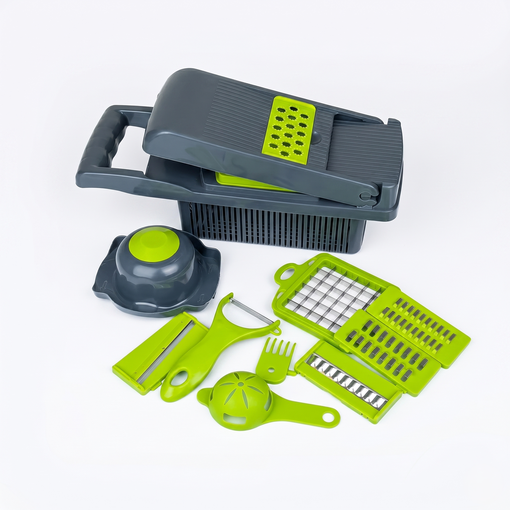Revolutionize Cooking: 12-in-1 Multifunctional Vegetable Chopper Set