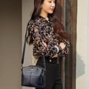 3 Layers Luxury Messenger Crossbody Bags black
