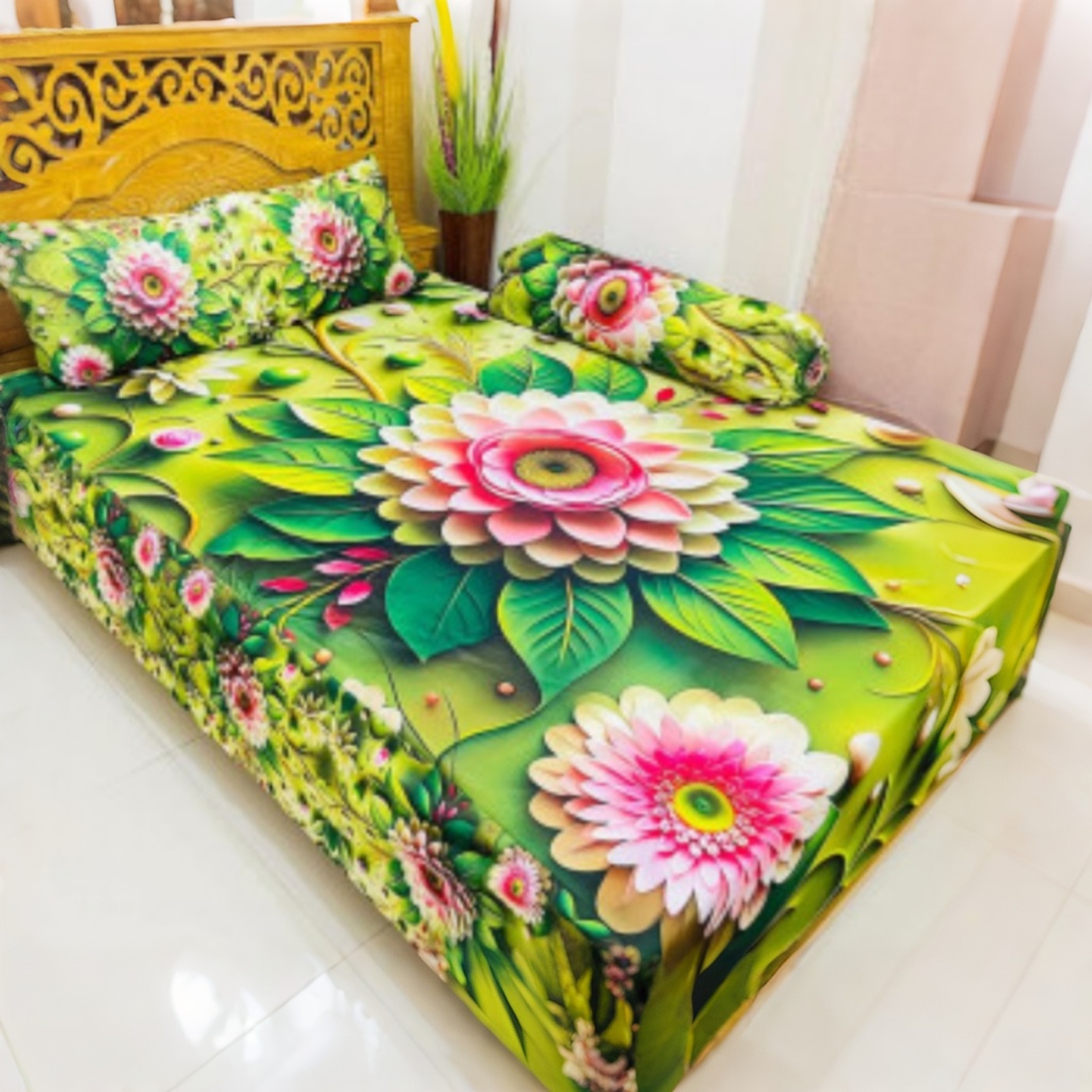China Premium 3D Design Bed Sheet
