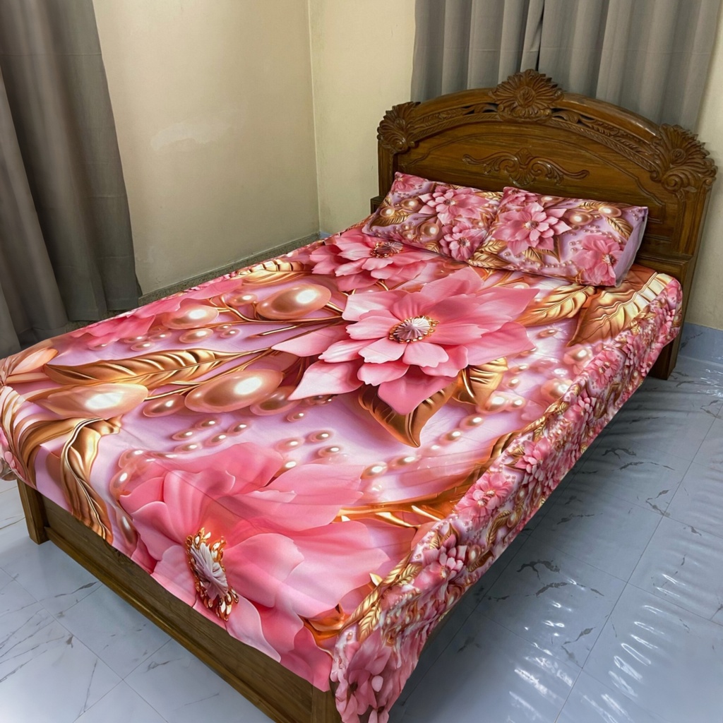 China Premium 3D Design Bed Sheet