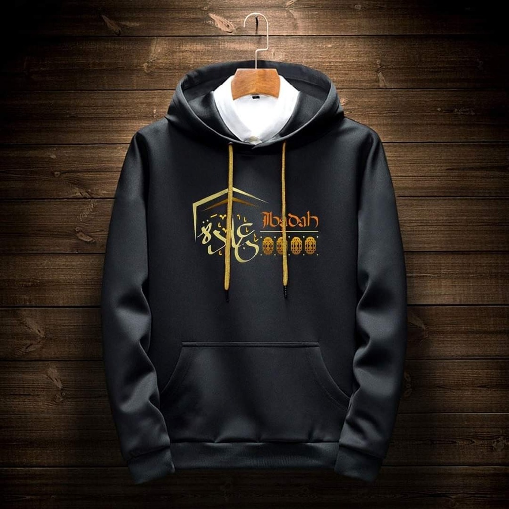 Men's winter hoodie  Black (Ibadah)