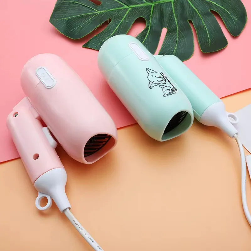 Cartoon Fashion Hair Dryer for Children/Students/Dormitories/Travel Portable Foldable 2-speed Home Hair Dryer
