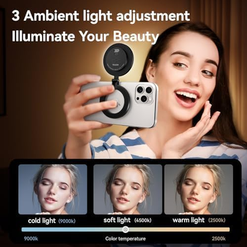 Magnetic Silicone Fill Light with Suction
