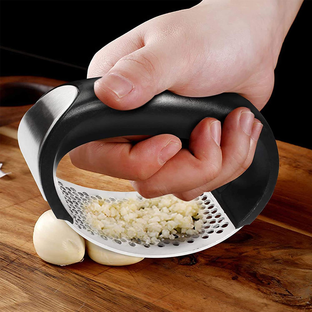 Stainless Steel Garlic Press Crusher/Squeezer/Slicer/Mincer Chopper