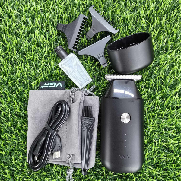 VGR V-932 Professional Cordless Mini Hair & Beard Trimmer for Men – 120 Min Runtime, 5W Silent Motor, Pocket-Sized & Travel Friendly