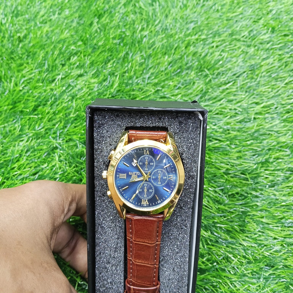 OLEVS 5610 New Luxury Fashion Glass Quartz Analog Men Watch-Water Resistant